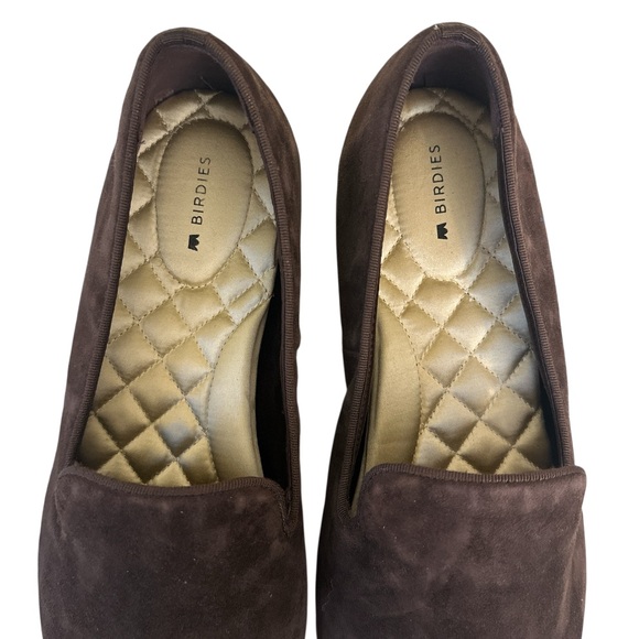 BIRDIES Starling Chocolate Suede Loafer Flats - Picture 6 of 12